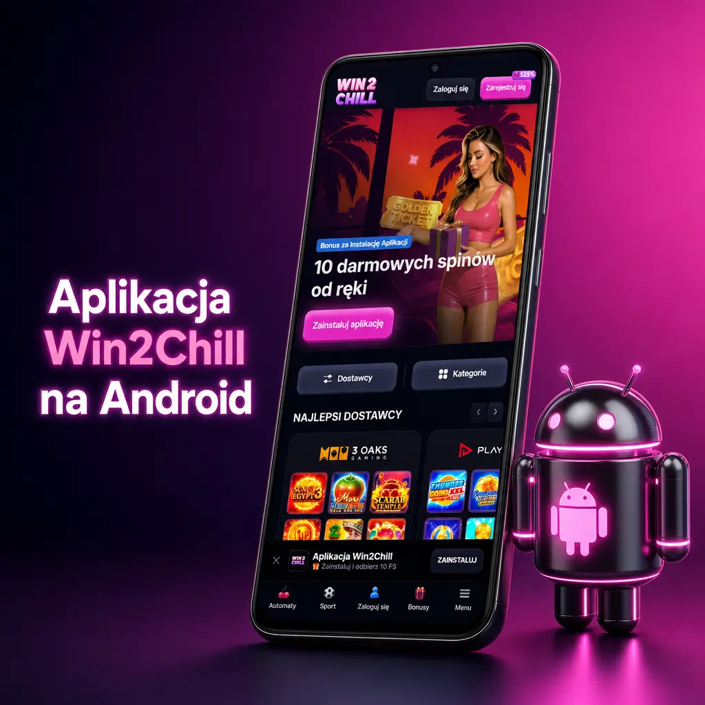 Aplikacja mobilna Win2Chill na Android umożliwia zakłady i gry kasynowe w dowolnym miejscu