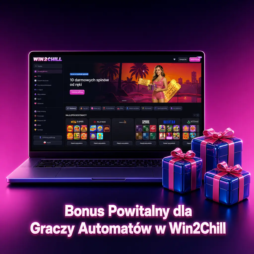 Bonus powitalny Win2Chill 300% do 12 640 zł i 375 darmowych spinów dla graczy automatów
