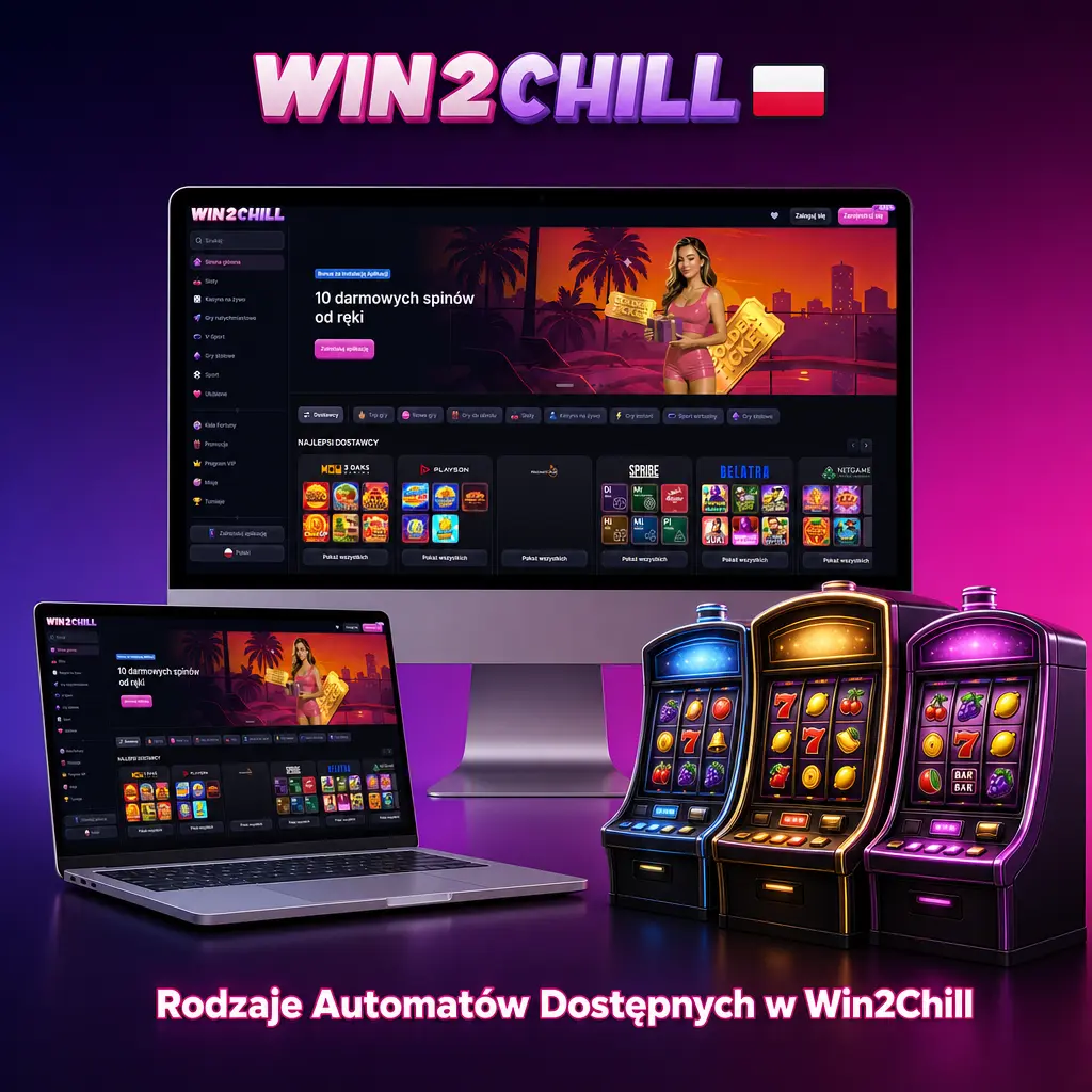 Rodzaje automatów w Win2Chill: klasyczne sloty, Megaways, jackpoty progresywne i Buy Bonus