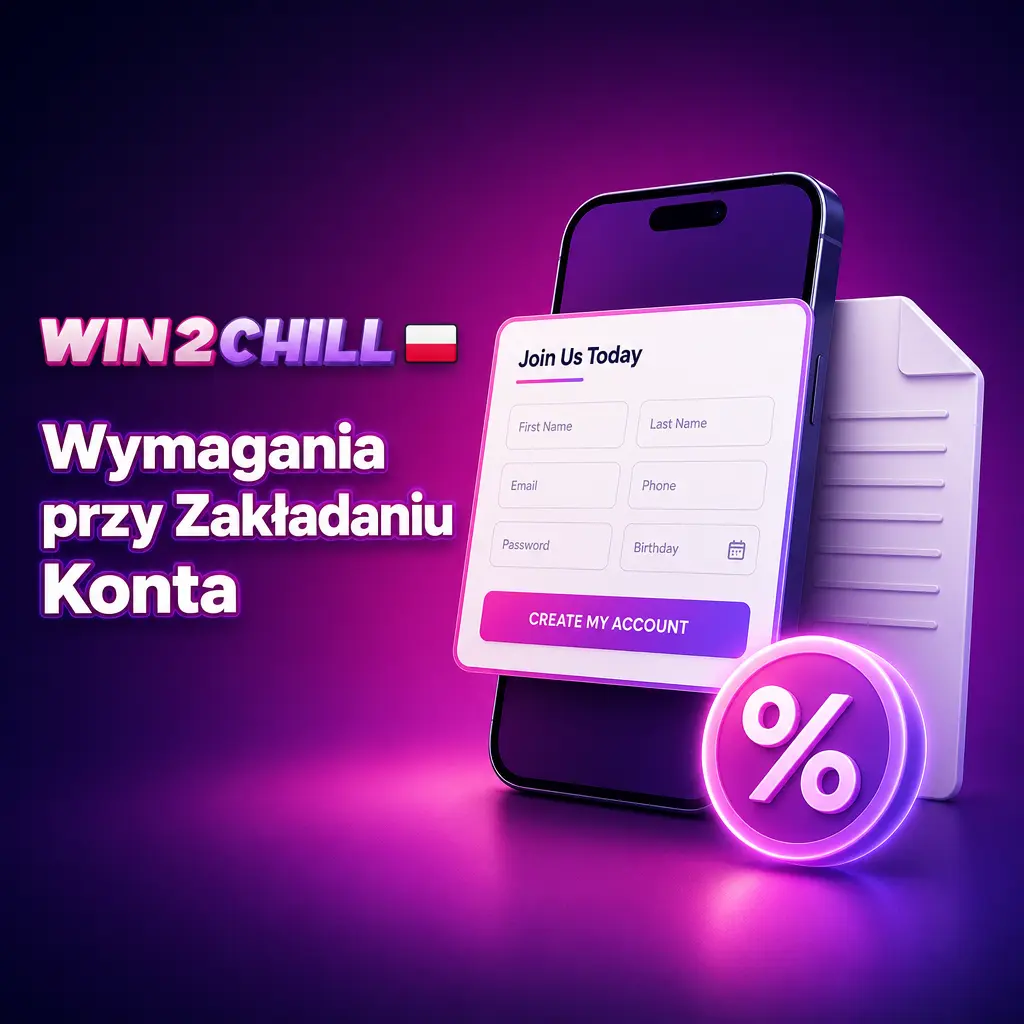 Wymagania rejestracji Win2Chill: wiek 18+, jedno konto, weryfikacja KYC i zgodność z prawem